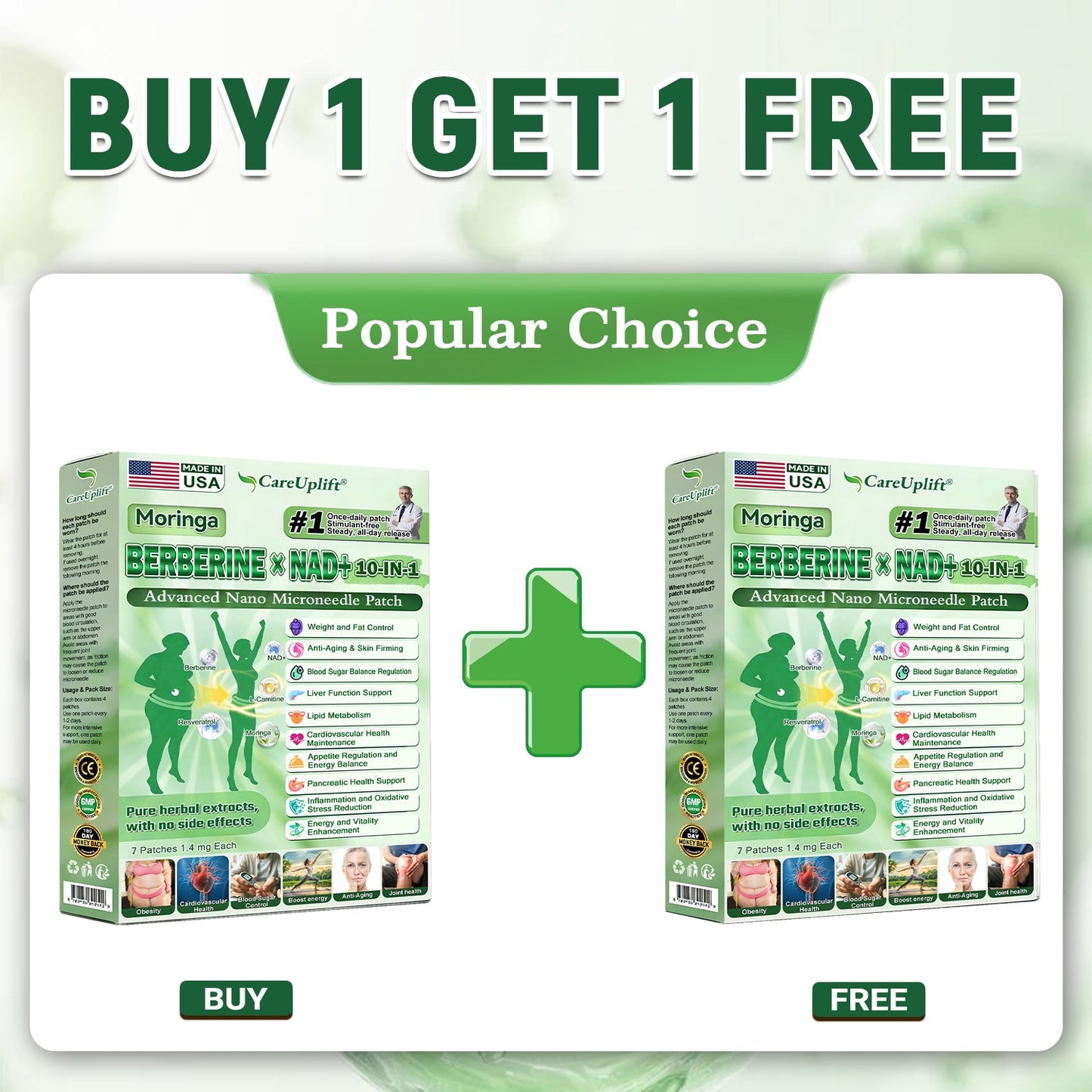 𝐎𝐟𝐟𝐢𝐜𝐢𝐚𝐥 𝐔𝐒 𝐒𝐭𝐨𝐫𝐞 | 🧑‍⚕️🩺 𝐂𝐚𝐫𝐞𝐔𝐩𝐥𝐢𝐟𝐭® Moringa · Berberine × NAD+ 𝟏𝟎-𝐢𝐧-𝟏 𝐀𝐝𝐯𝐚𝐧𝐜𝐞𝐝 𝐍𝐚𝐧𝐨 𝐌𝐢𝐜𝐫𝐨𝐧𝐞𝐞𝐝𝐥𝐞 𝐏𝐚𝐭𝐜𝐡 — 𝐎𝐧𝐜𝐞 𝐃𝐚𝐢𝐥𝐲, 𝐕𝐢𝐬𝐢𝐛𝐥𝐞 𝐑𝐞𝐬𝐮𝐥𝐭𝐬 𝐢𝐧 𝟕 𝐃𝐚𝐲𝐬